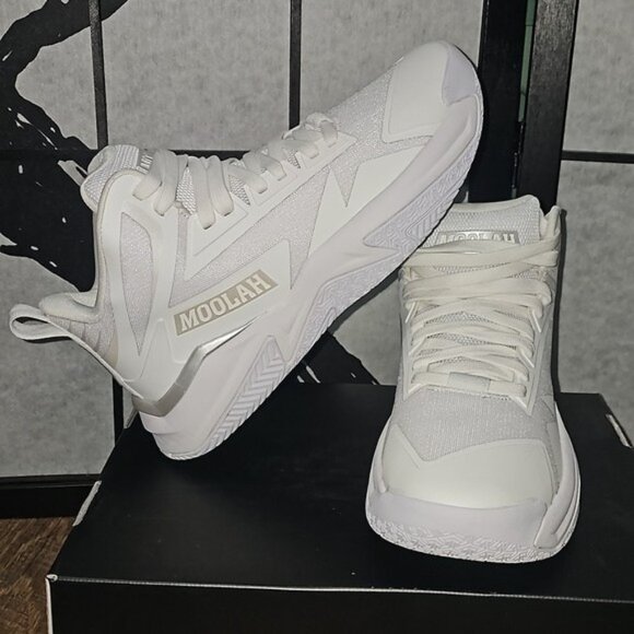 Moolah Women's Triple Double White Sneakers Basketball Shoes Size 8 New - Picture 4 of 10